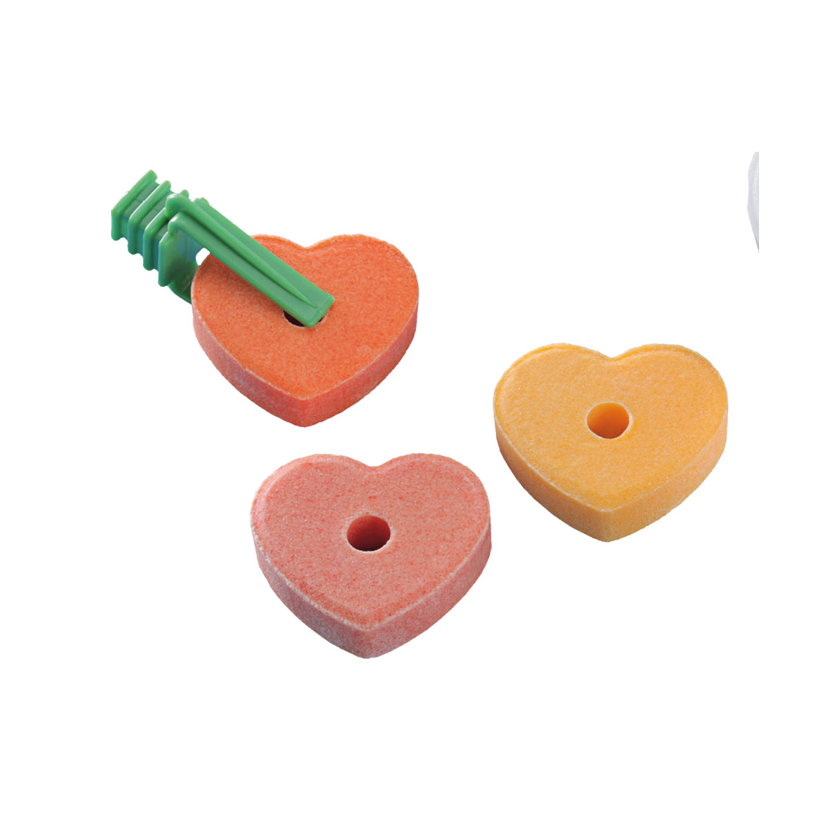 Salzleckstein Herz und Halterung 3 St je 30 g