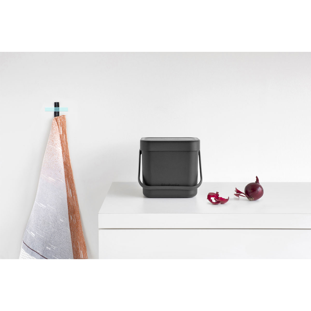 Brabantia Abfalleimer Sort & Go 18,8 x 18,1 x 13,9 cm grau Bild 7