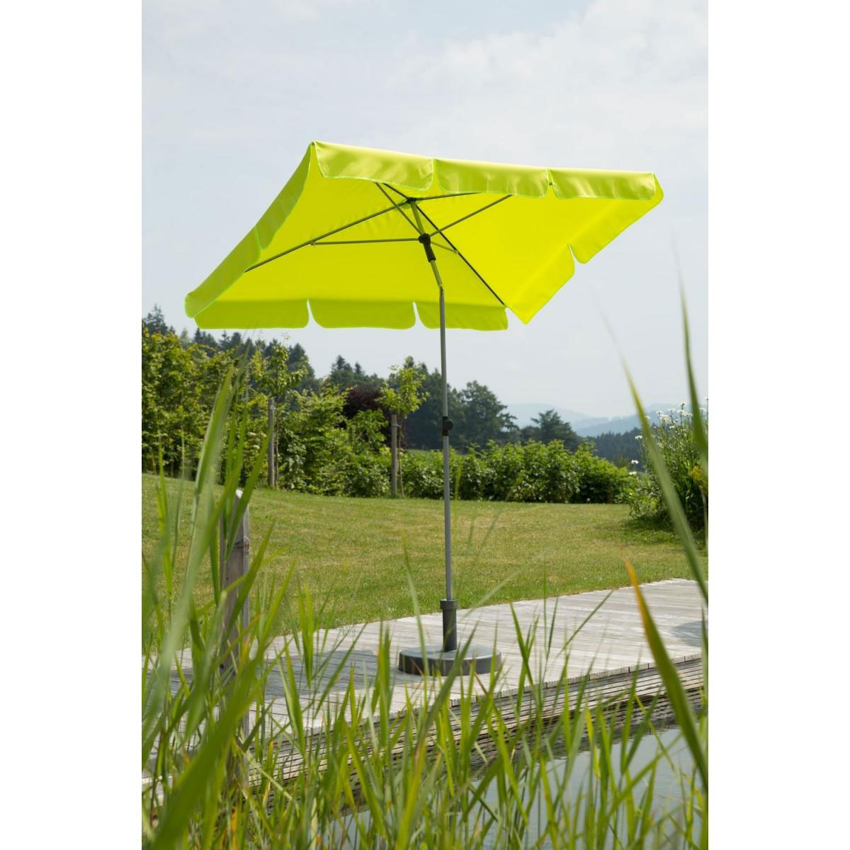 Schneider Schirme Sonnenschirm Locarno 180 x 120 cm apfelgrün rechteckig Bild 2