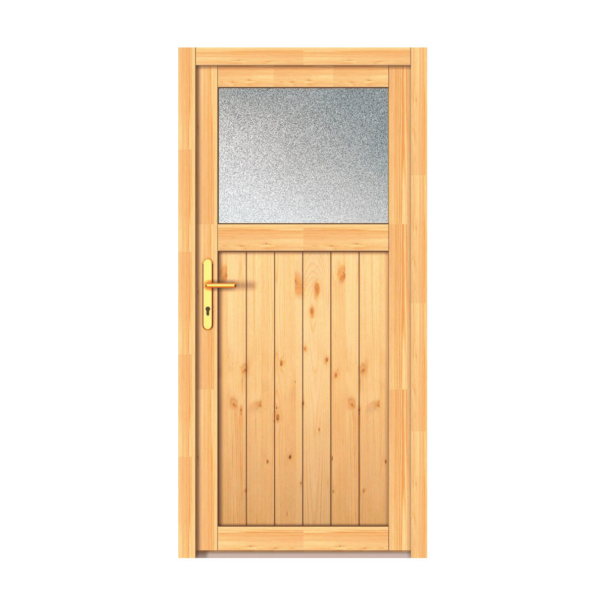 Holz-Nebeneingangstür NET 05 Fichte DIN rechts Bild 5