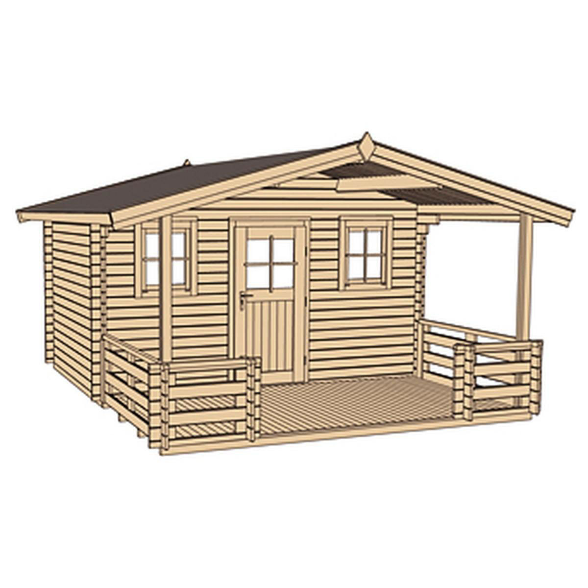 Weka Gartenhaus 110 B Größe 1/2 460 x 590 x 262 cm Bild 3