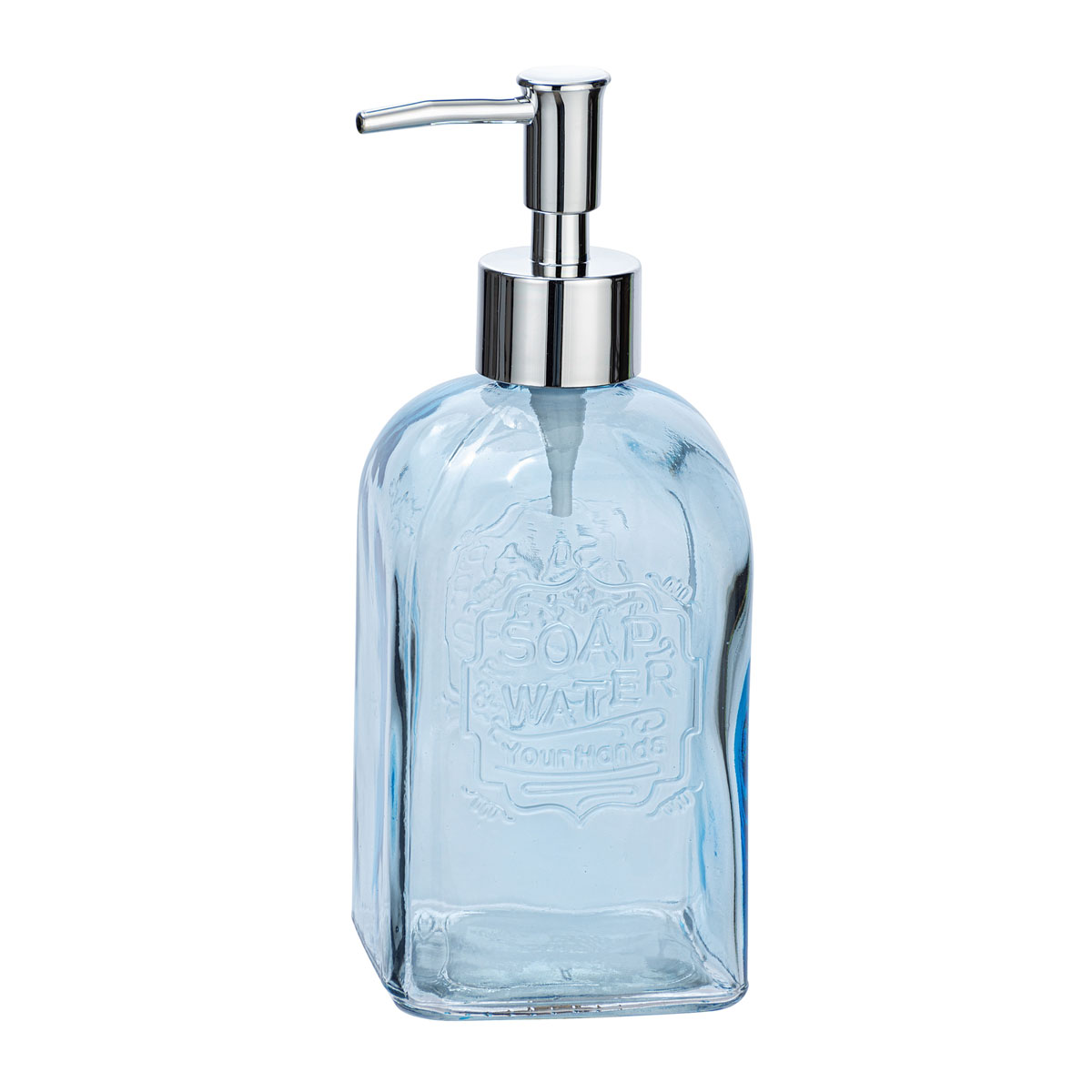 Wenko Seifenspender Vetro blau 500 ml Bild 1