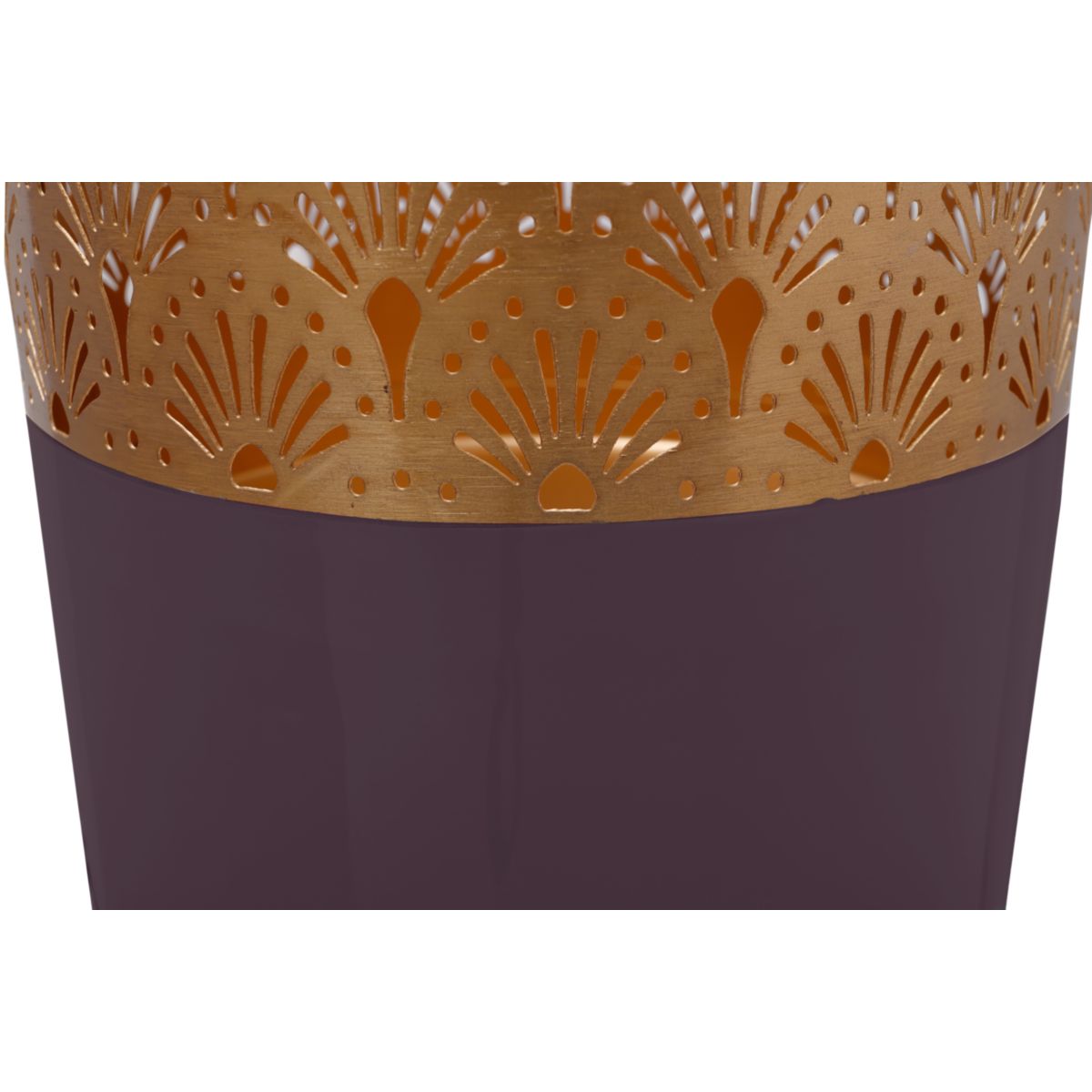 Bodenvase Art Deco 1115 dunkelila gold Bild 4