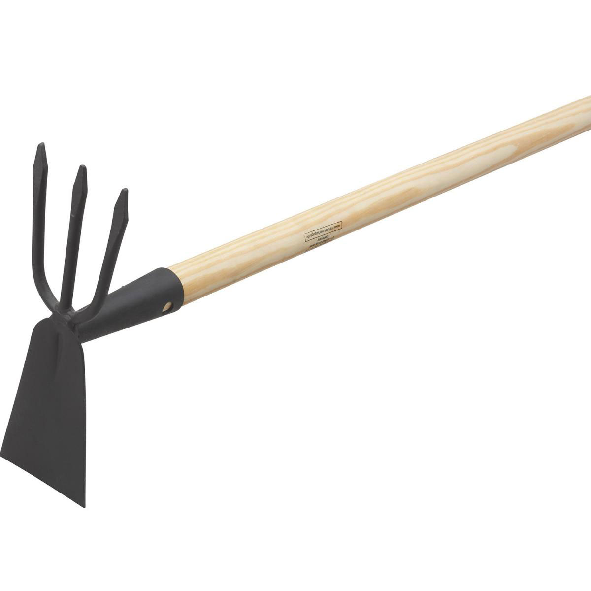 Meister Doppelhacke flach 3 Zinken mit FSC-Stiel