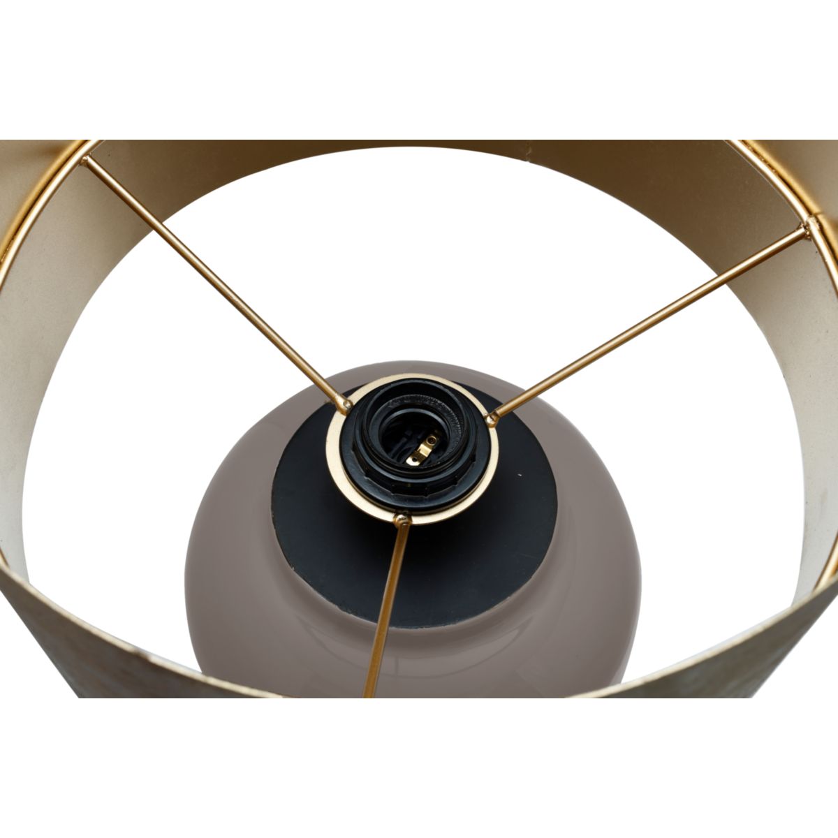 Tischlampe Art Deco 725 grau gold Bild 4