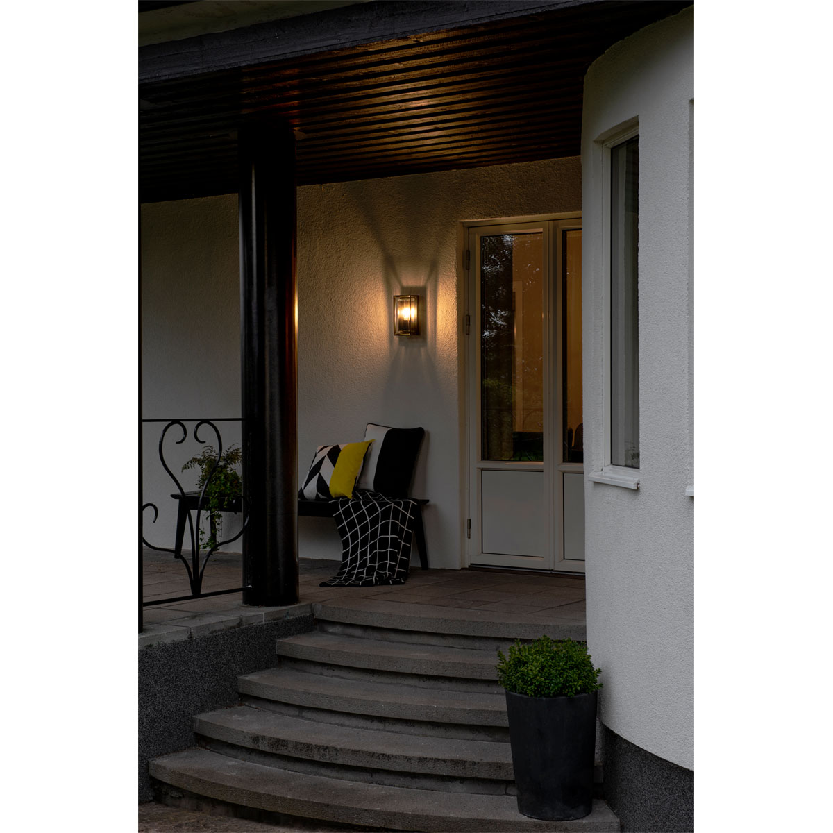 Konstsmide Außenwandleuchte Brindisi schwarz Bild 2