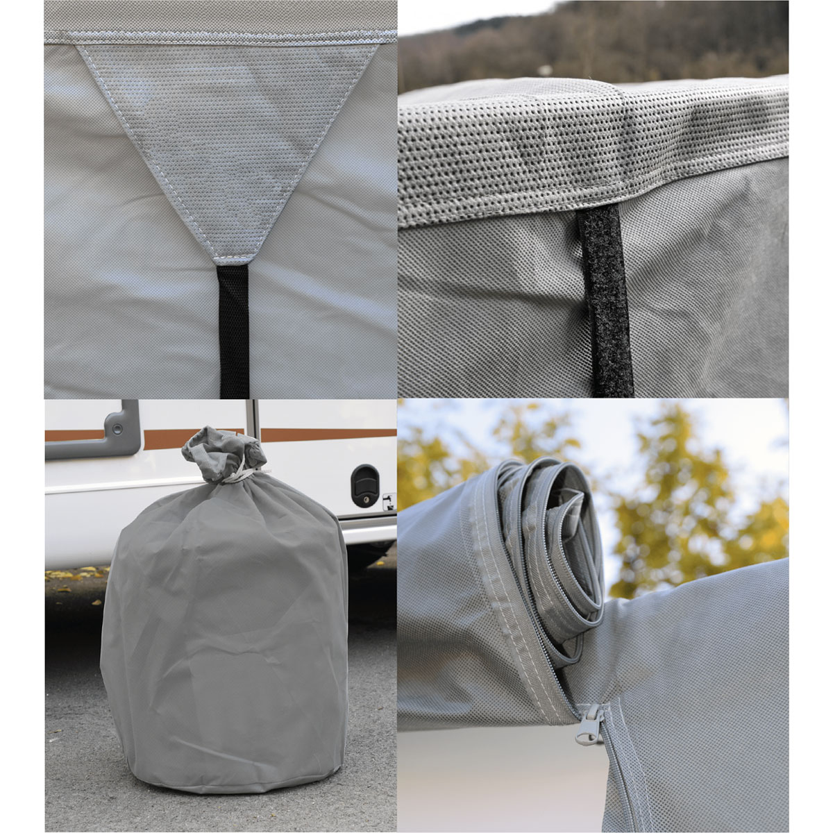 Green Yard Wohnwagen Abdeckplane Caravan Cover L 610 x 250 x 220 Bild 5