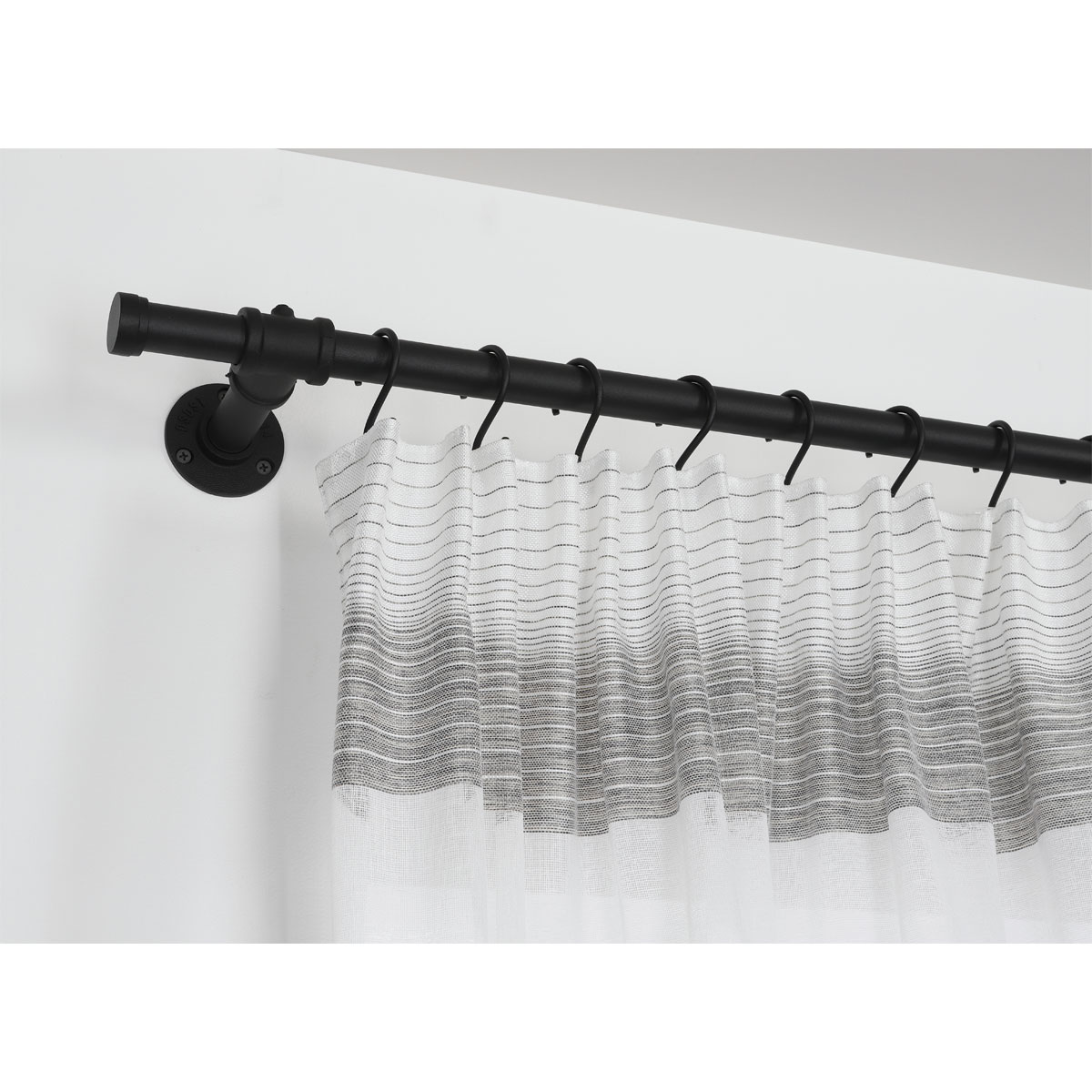 Gardinia Gardinenstange Industrial Home schwarz 2 m Bild 9