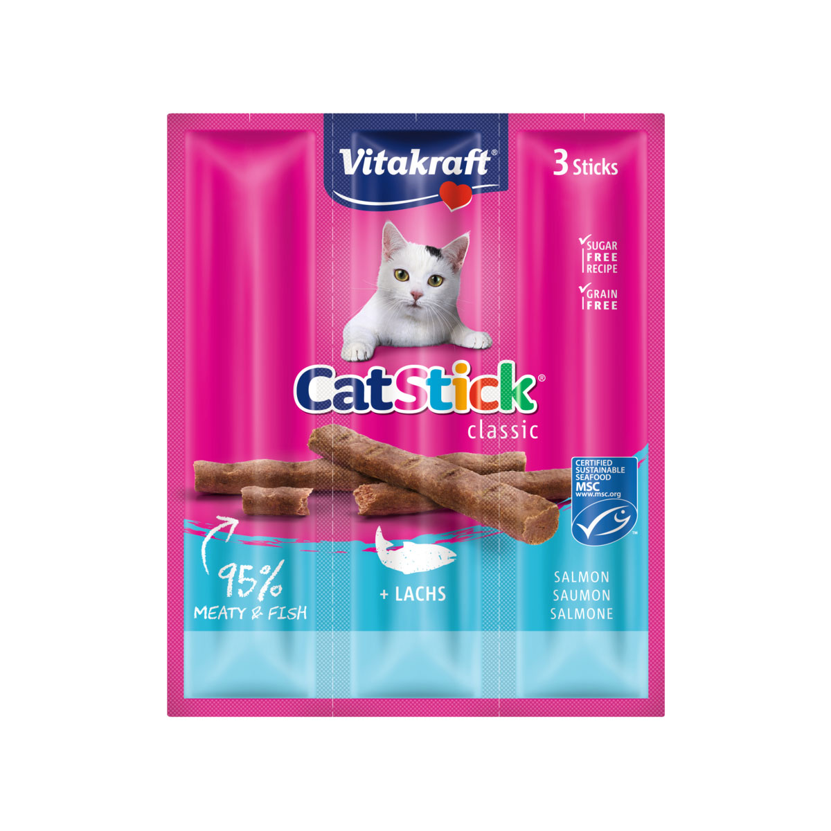 Vitakraft Cat Stick Lachs 3 St