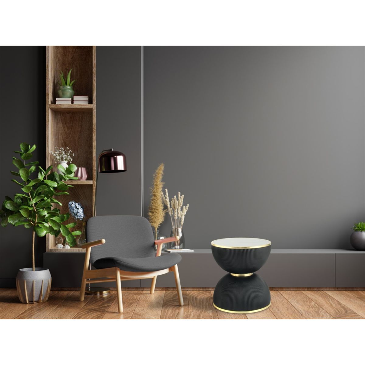 Kayoom Beistelltisch Jokai 225 Schwarz Bild 3