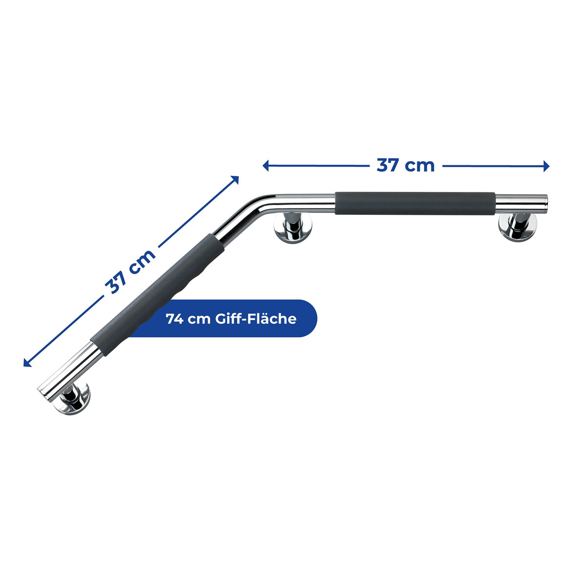 Wenko  Edelstahl Wandhaltegriff Secura 37 x 37 cm Bild 4