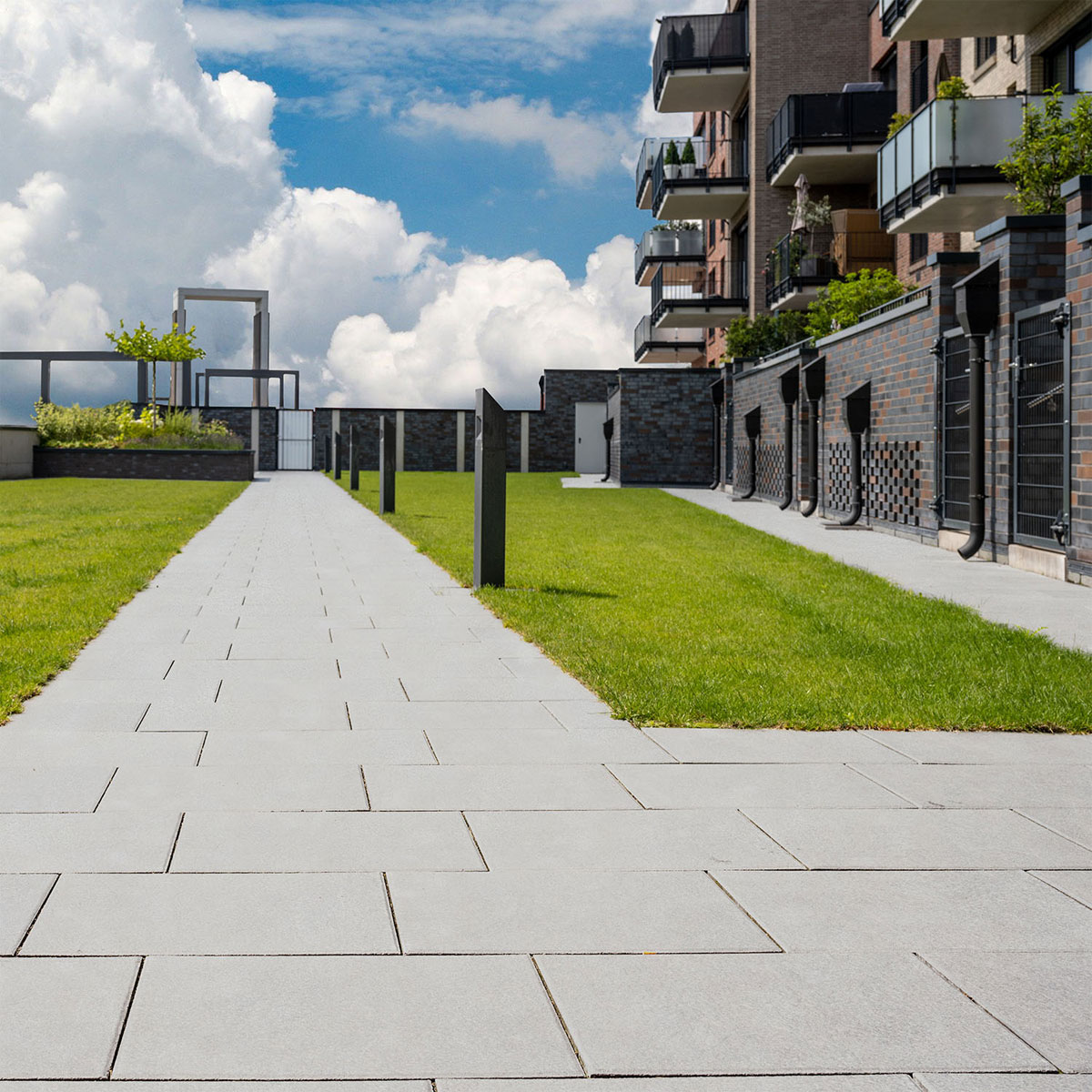 Diephaus  Gehwegplatte Beton zementgrau 60 x 40 x 4 cm Bild 3