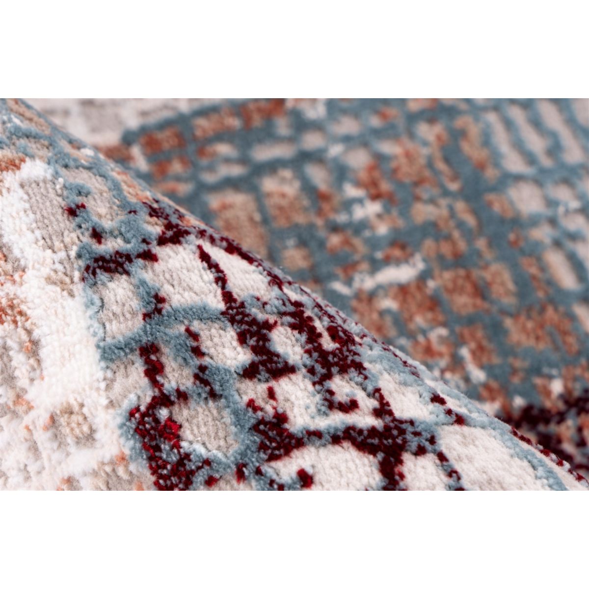 Akropolis 425 Grau / Lachsrosa 160cm x 230cm Bild 3