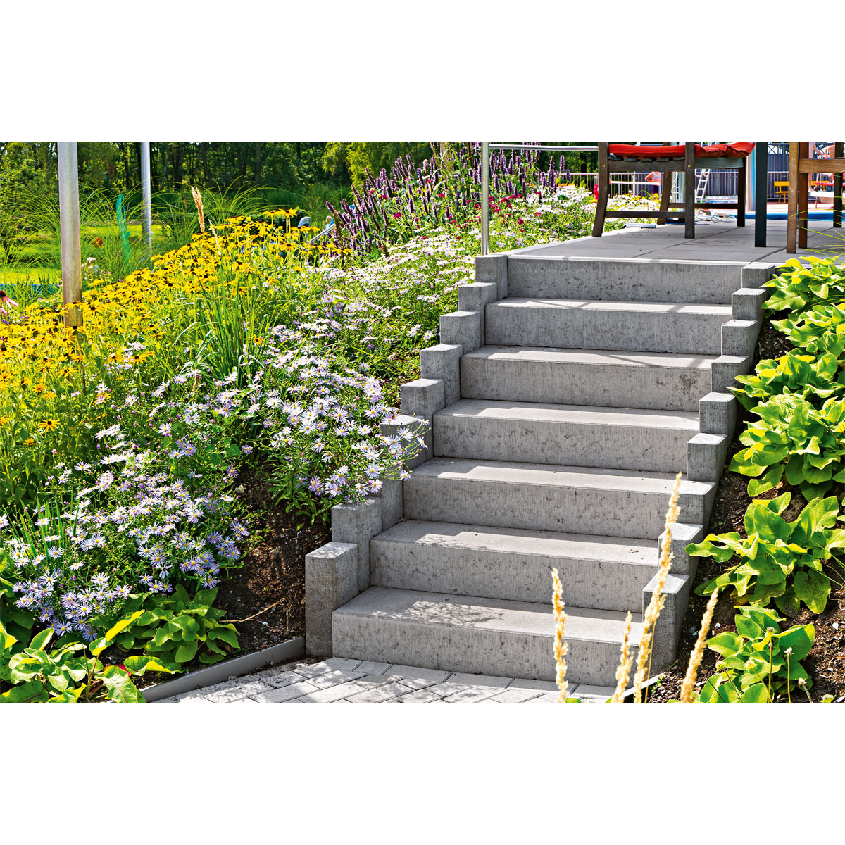 Lusit Palisade Crescendo grau 70 x 20 x 10 cm Bild 2