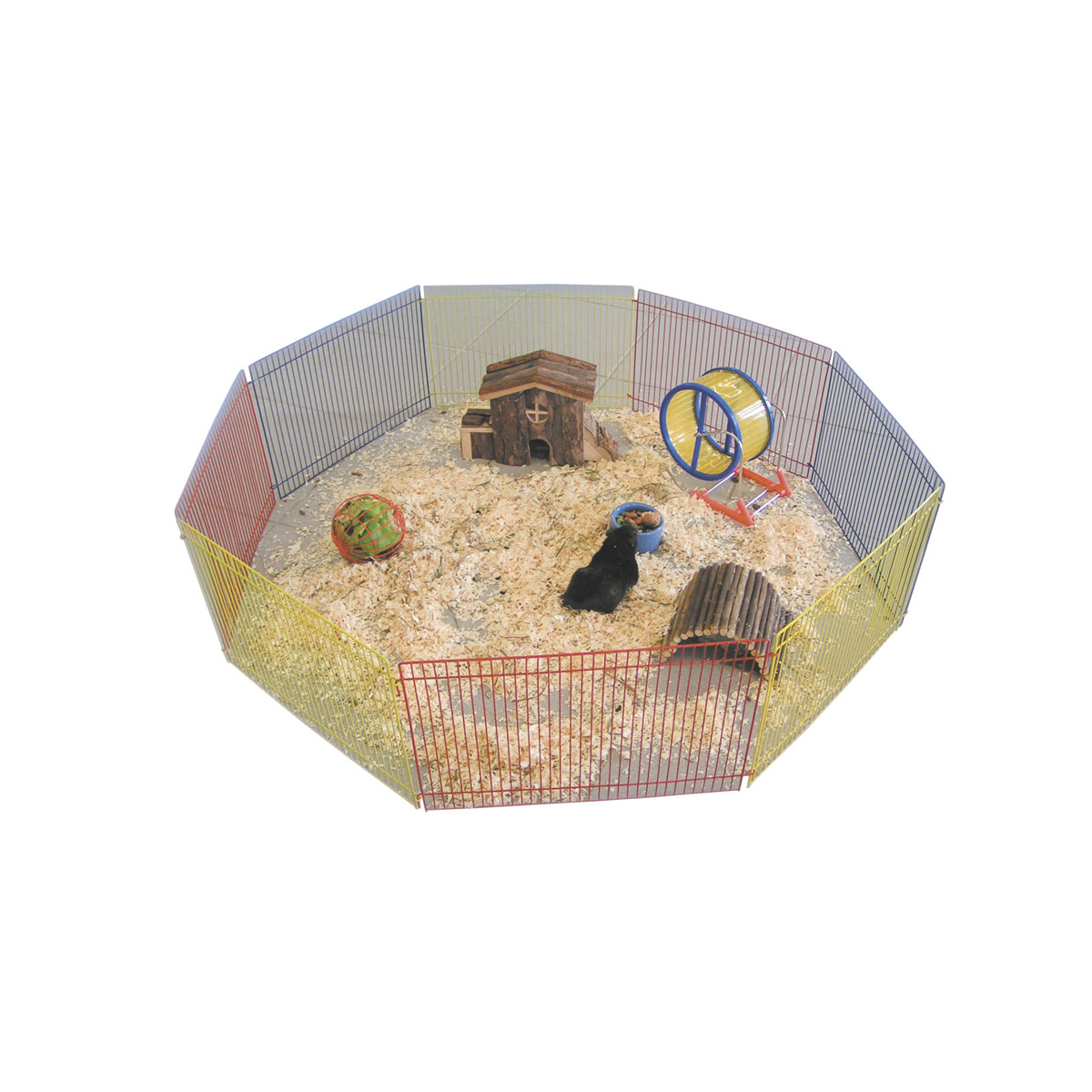 Hamster Freilauf bunt 8 Gitter 34 x 23 cm