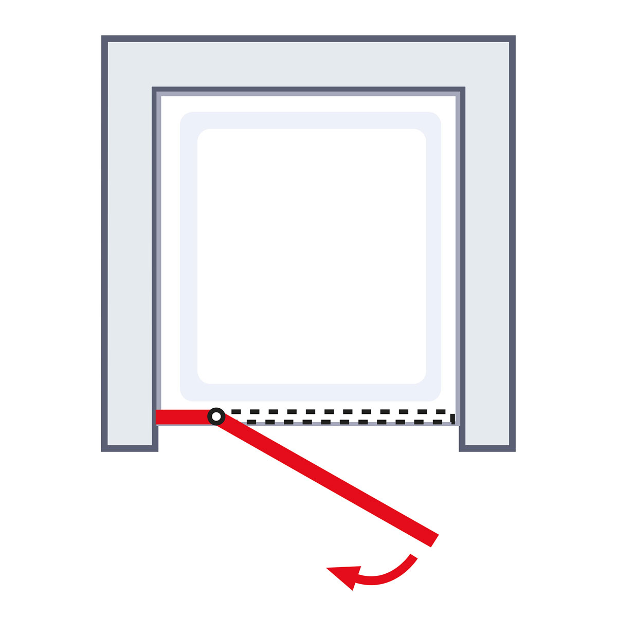 Schulte Drehtür MasterClass Nische links 200 x 90 cm Bild 6