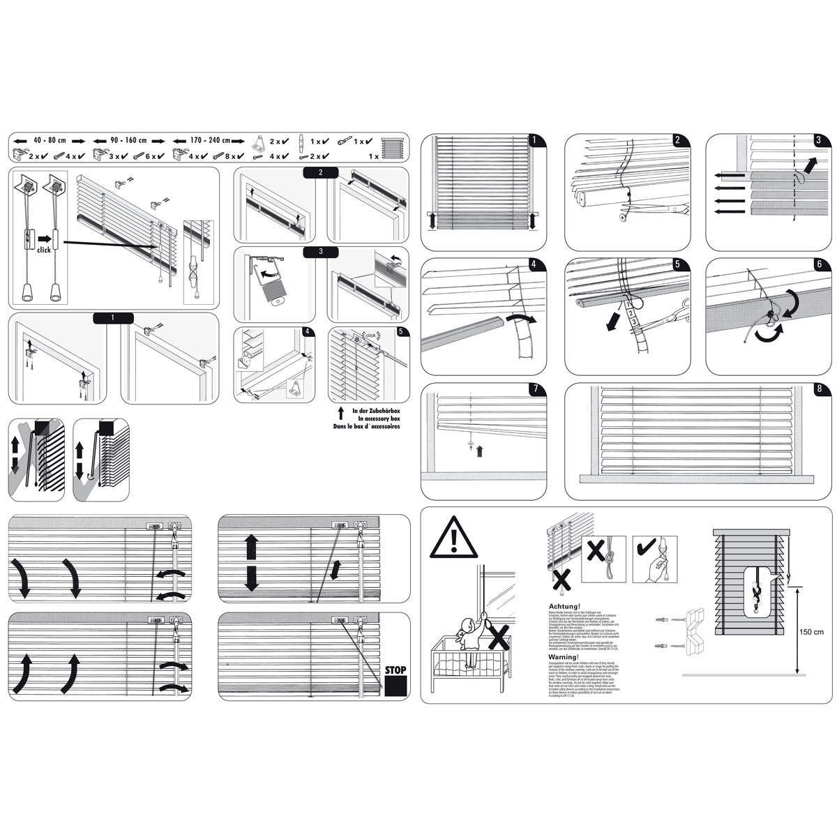 Gardinia Aluminium-Jalousie 140 x 175 cm schiefer Bild 6