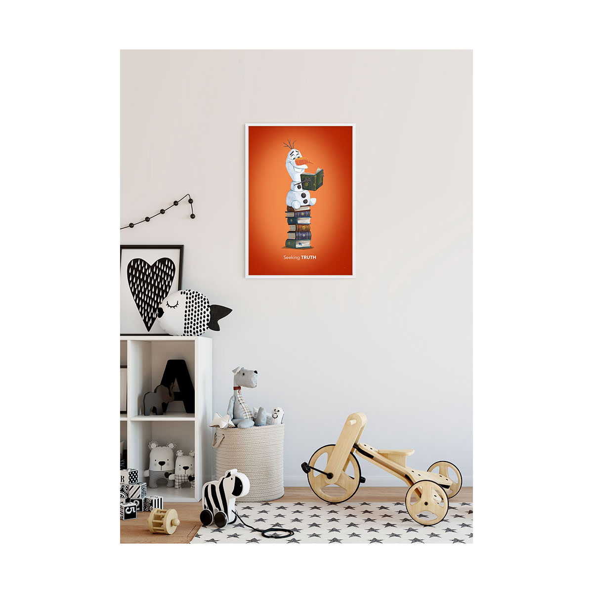 Komar  Wandbild Frozen Olaf Reading 30x40 cm Bild 2