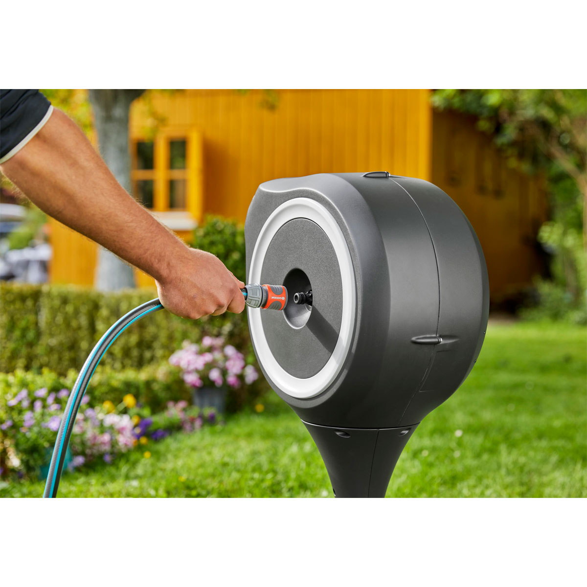 Gardena  Gartenschlauchbox RollUp S 15m weiß Bild 3