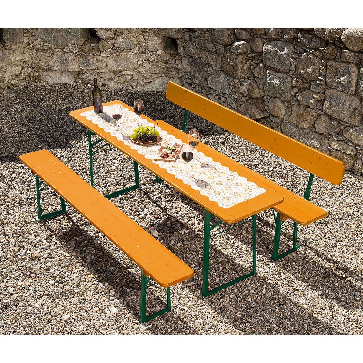 Ruku Festzeltgarnitur-Tisch 220 x 77 x 75 cm Bild 2