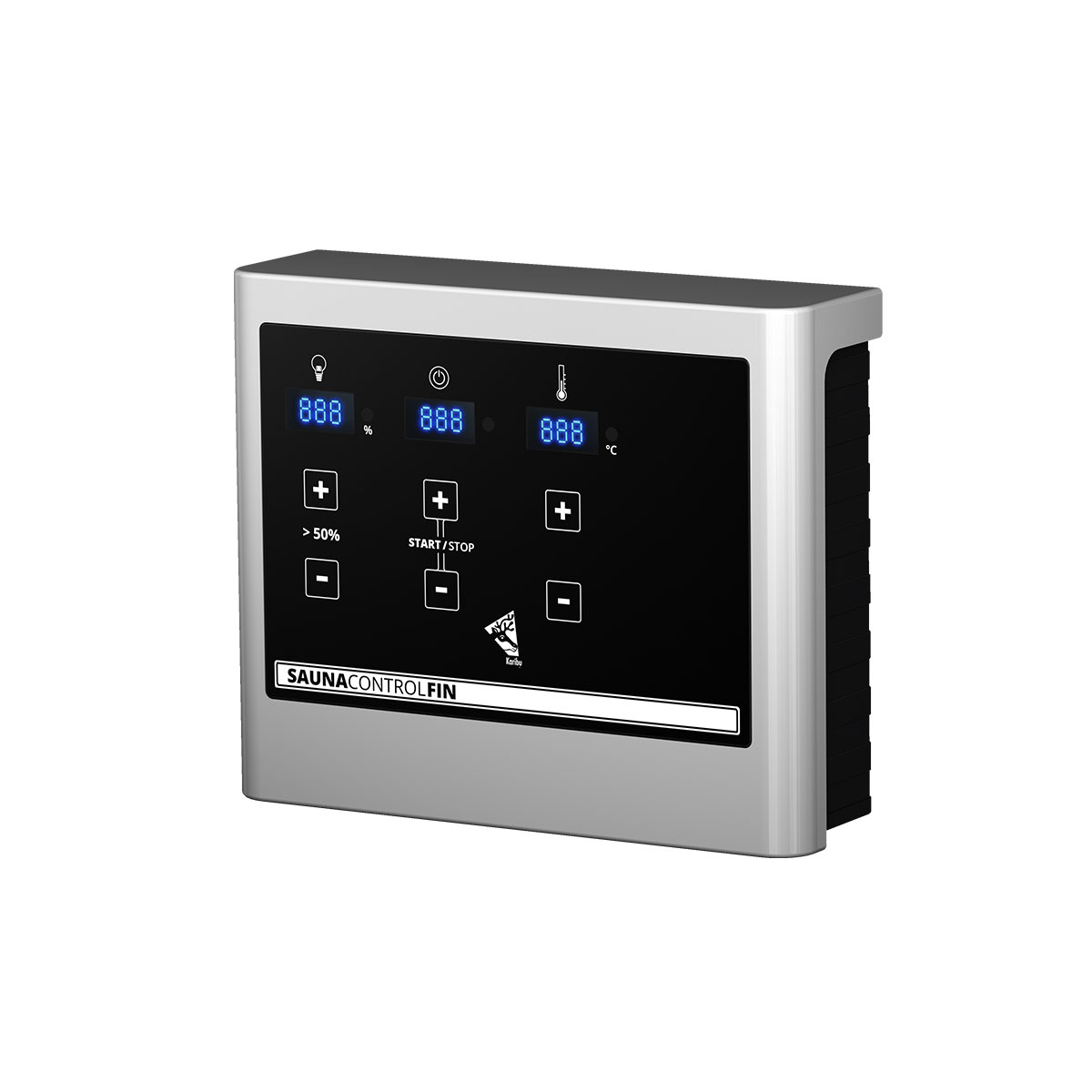 Karibu Sauna Alcinda 2 mit Kranz naturbelassen externe Steuerung Bild 6