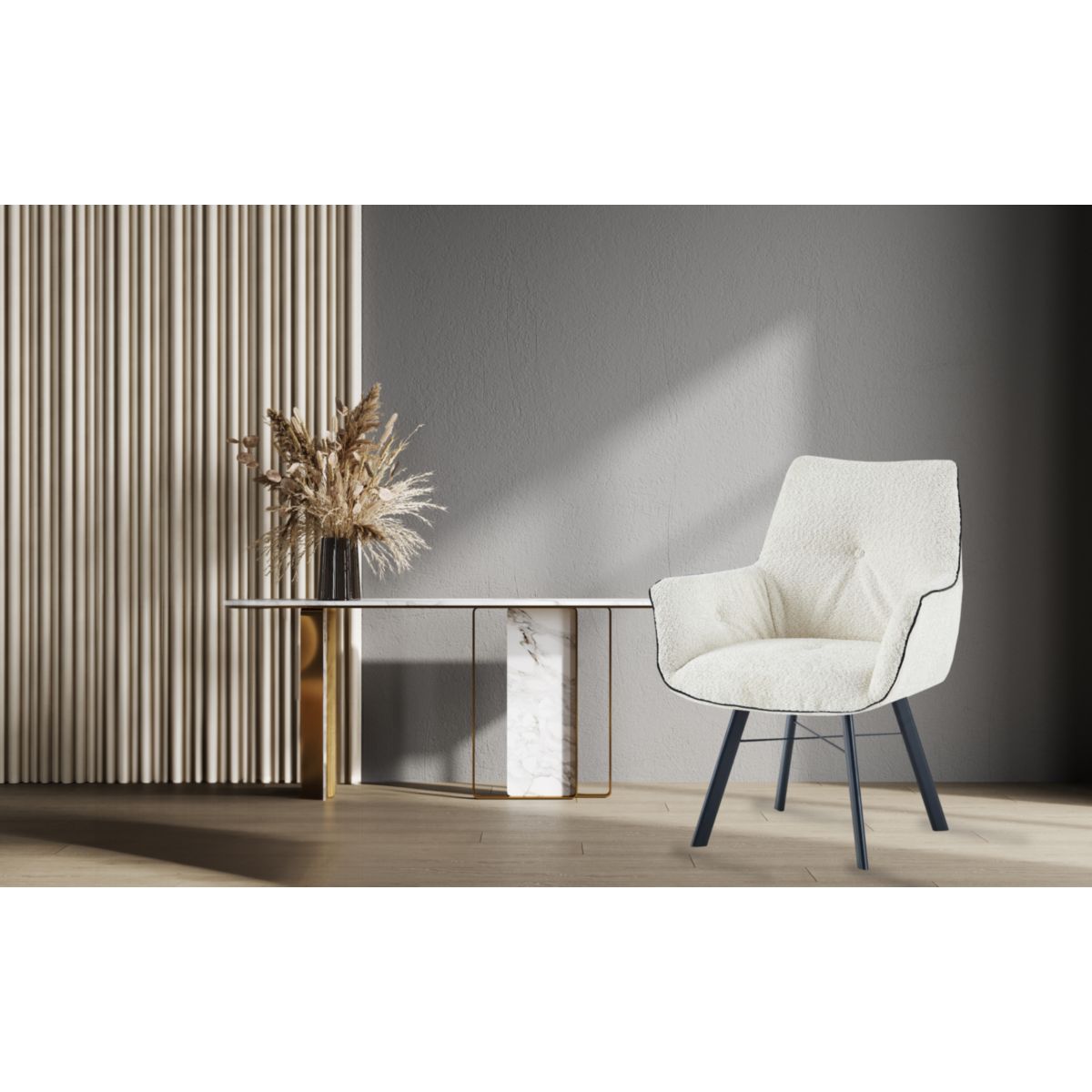 Stuhl Armlehnstuhl Allie 125 creme Bild 7