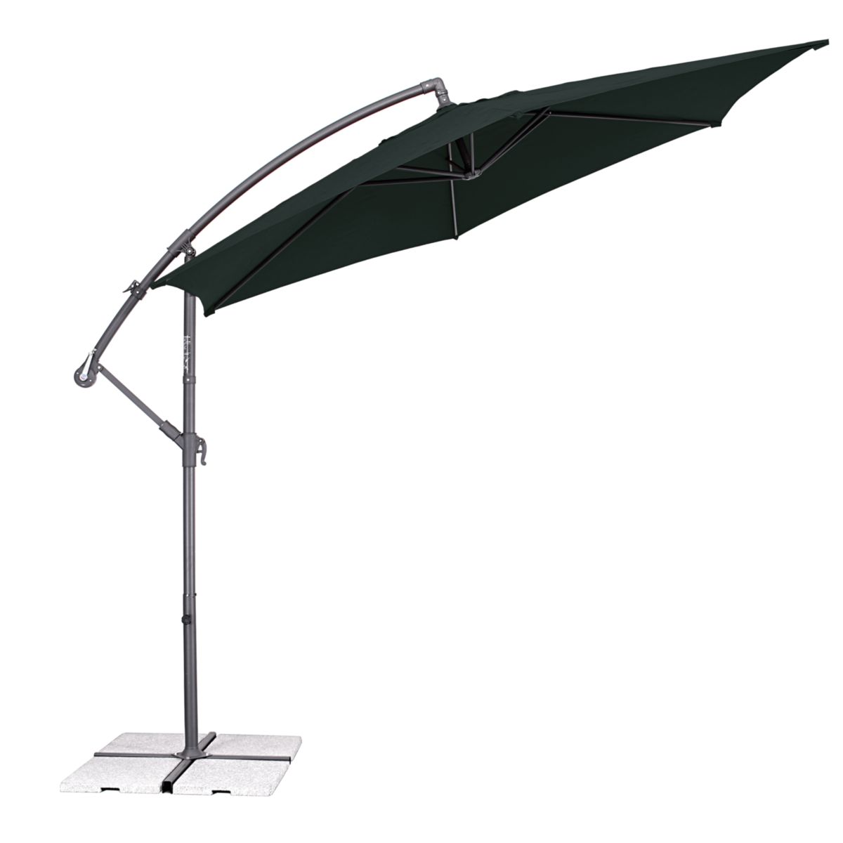 Haveson Ampelschirm Salerno 300 cm anthrazit