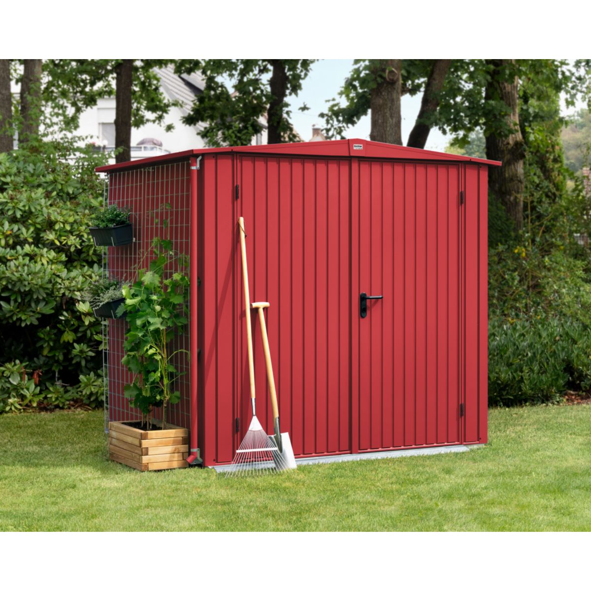 EcoStar  Gerätehaus Trend-STyp 2RAL3004 2 flg