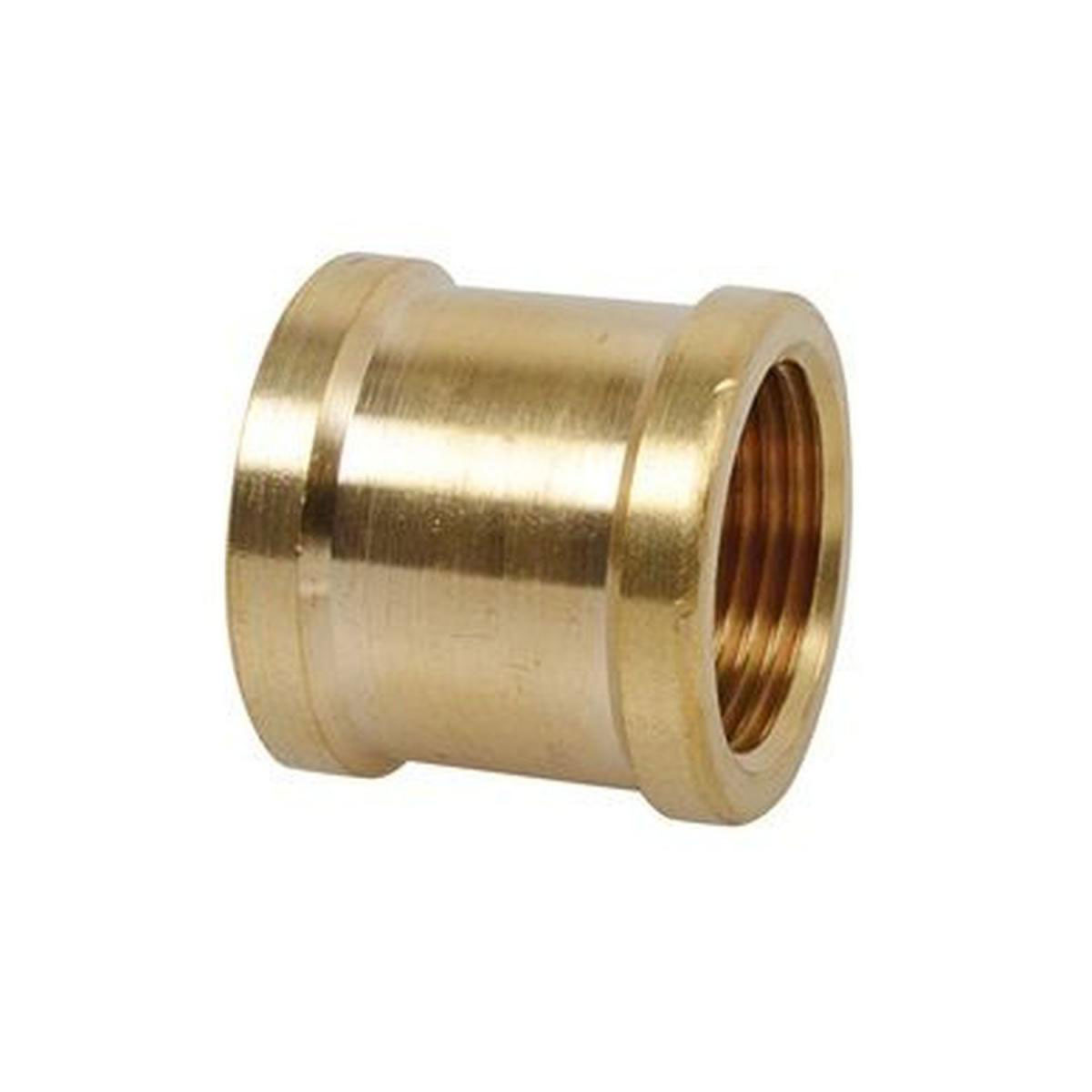 Kirchhoff Doppelmuffe 1" IG Messing blank