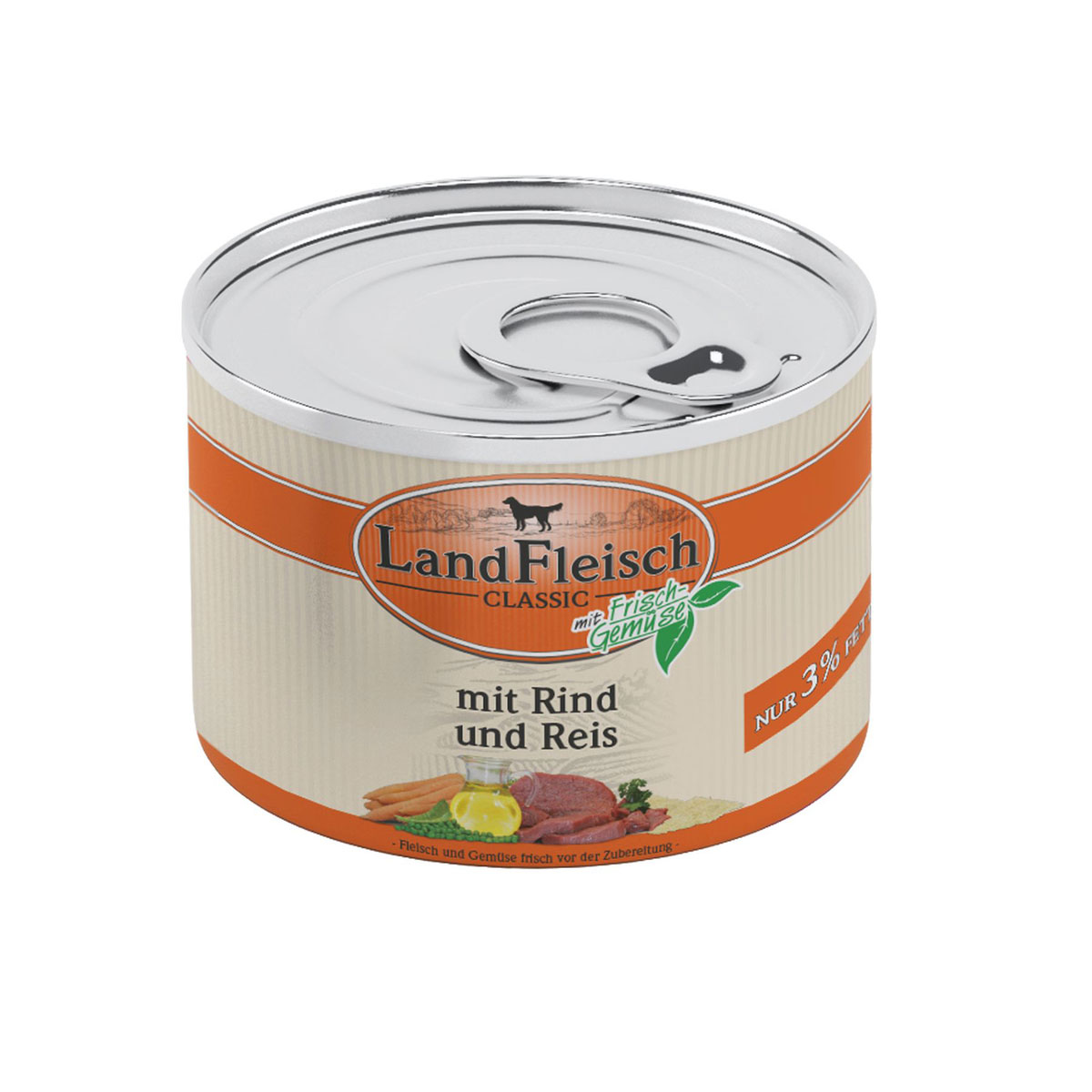 Landfleisch Classic Pur Rind und Reis extra mager 195g