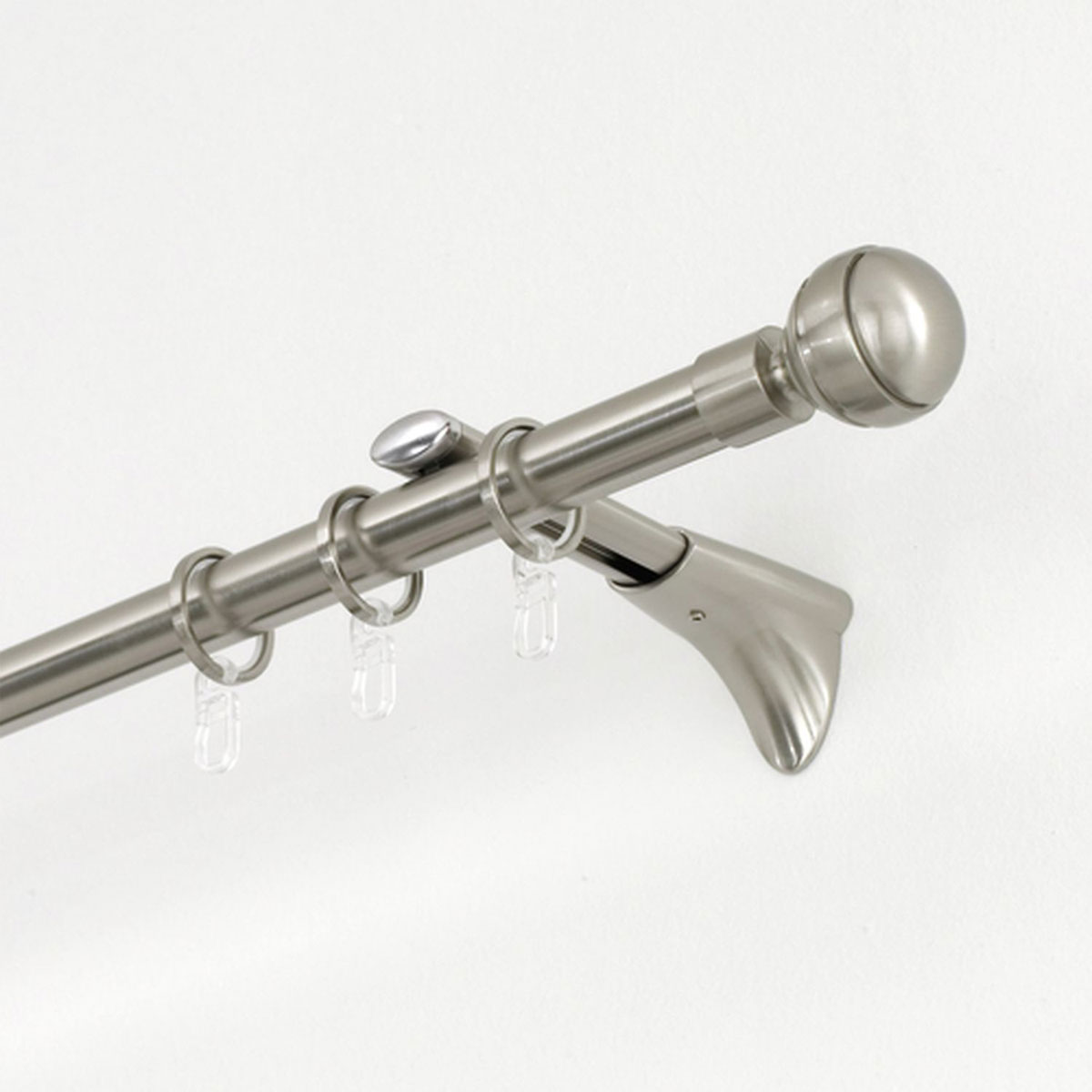 Gardinia Endstück Chicago Kugel für Durchmesser 20 mm Edelstahl-optik Bild 3