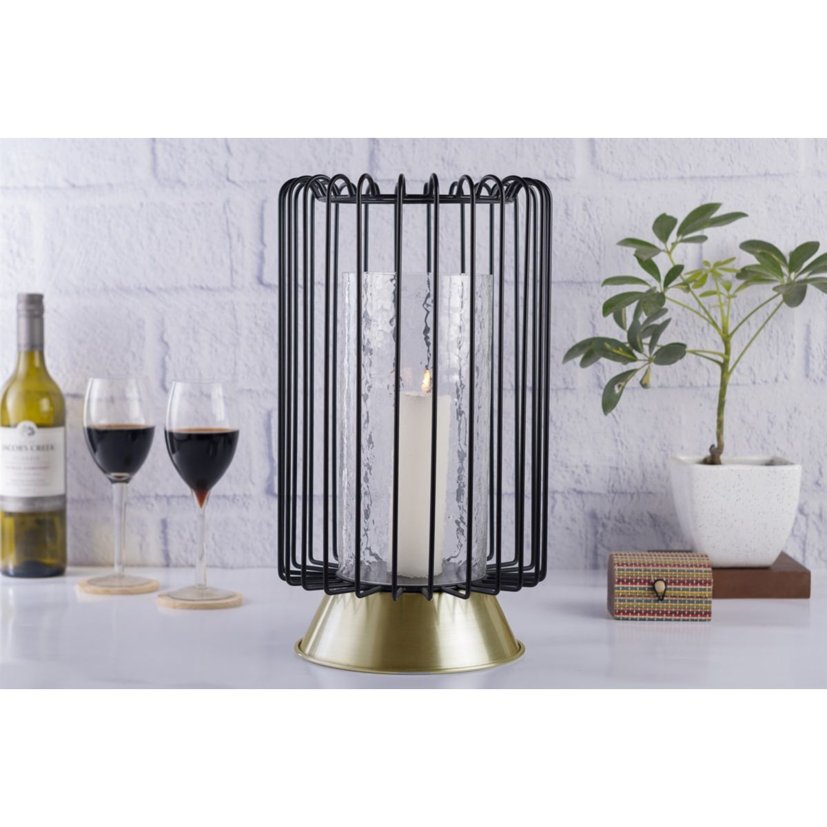 Kerzenständer Malibu 125 schwarz gold Bild 3