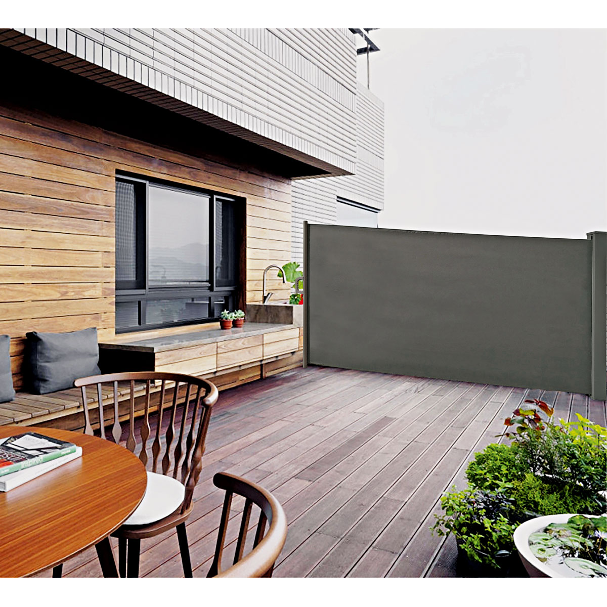 Durabil Flexibler Sichtschutz Höhe 150 cm anthrazit Bild 2