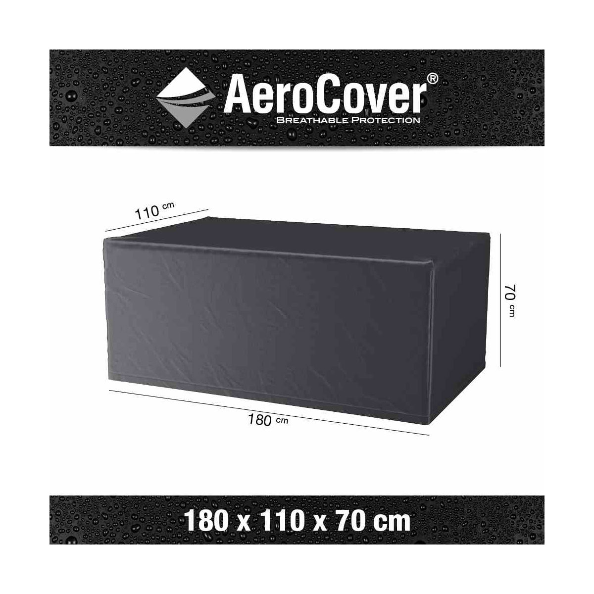 AeroCover Schutzhülle für Sitzgruppen 180 x 110 x 70 cm anthrazit Bild 2