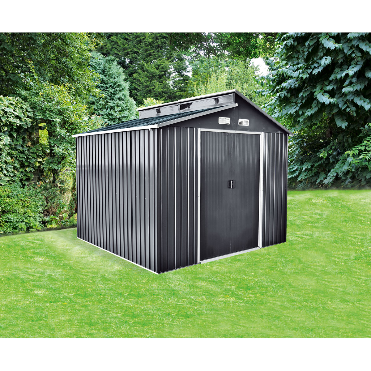 Durabil Metallgerätehaus Martin 2,78 x 2,34 x 2,6 m anthrazit Bild 2