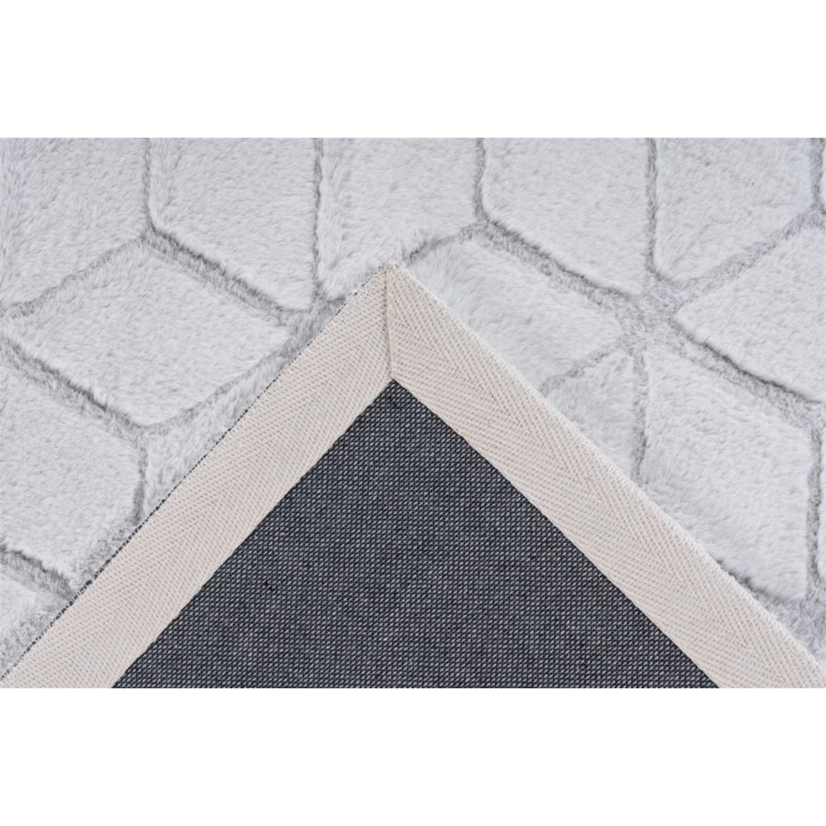 Vivica 125 Weiß / Graublau 80cm x 150cm Bild 4