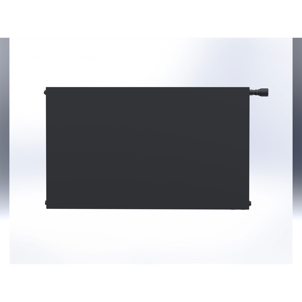 sanicomfort  Planheizkörper Set Typ DK22 60 x 140 cm schwarz matt RAL 9005