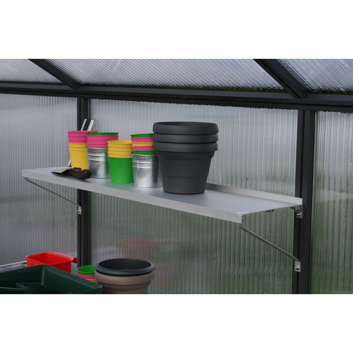 KGT Universal Aluminium Hänge-Regal 150 x 25 cm