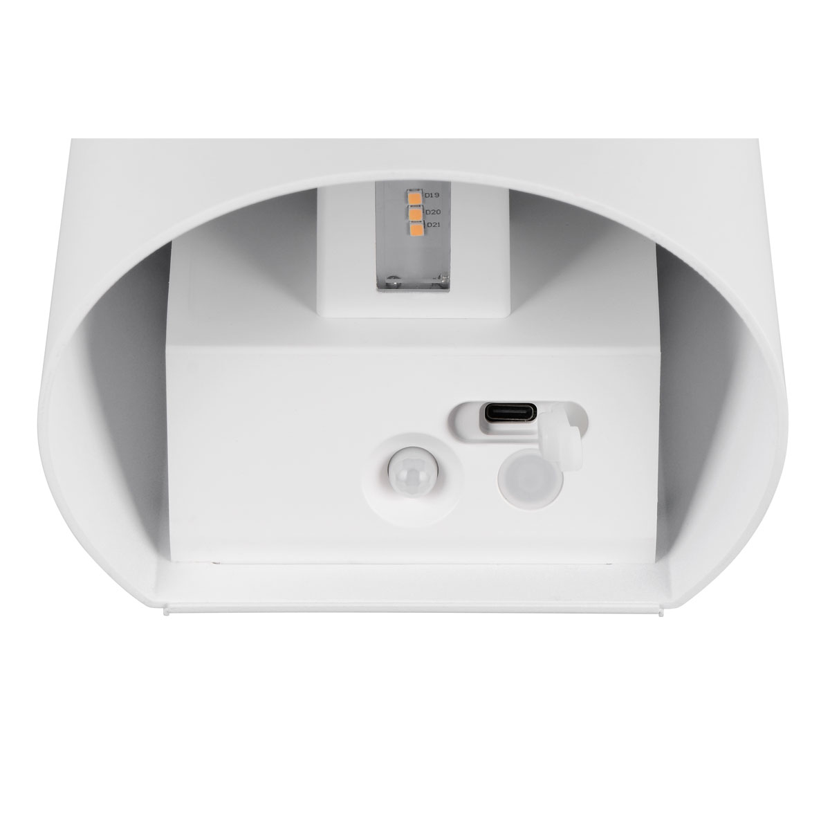 Reality LED Wandleuchte GENIE weiß halbrund Bild 6