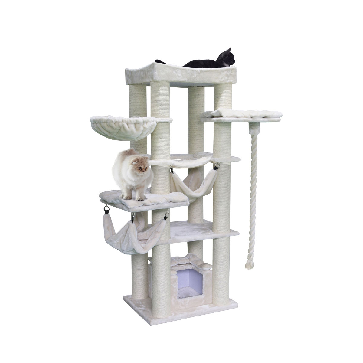 Nobby Kratzbaum Rubi 60 x 80 x 197 cm cream Bild 2