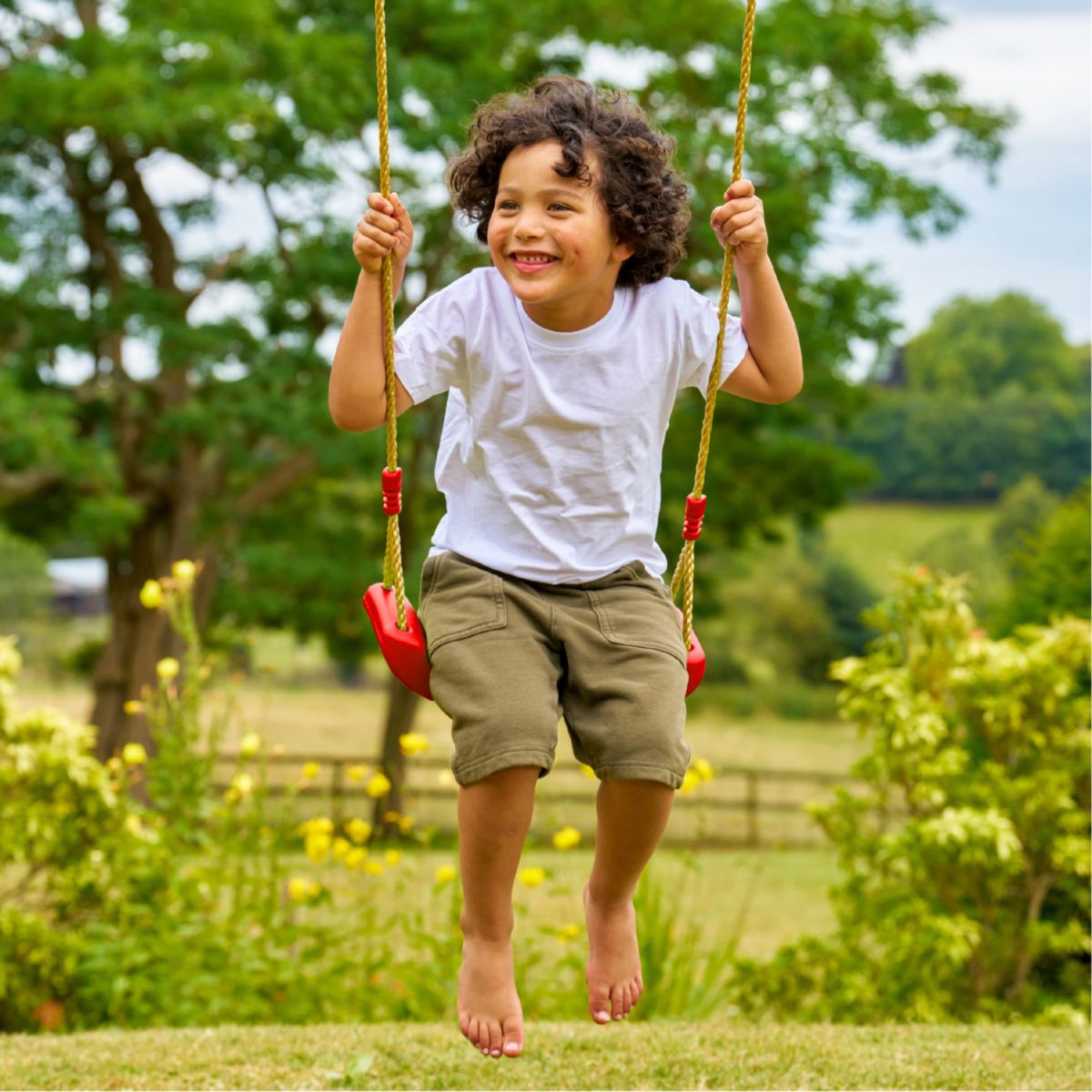 Zwerkules Spielhaus Lolla 2 inkl. Rutsche & Schaukel 352x280x224 cm Bild 6