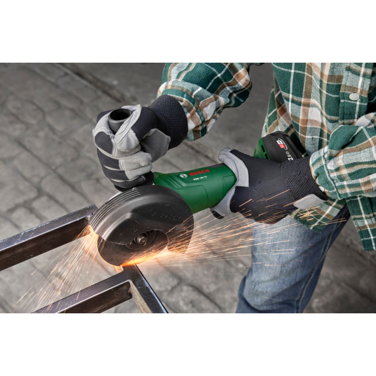 Bosch Akku-Winkelschleifer PWS18V-70 solo Bild 6