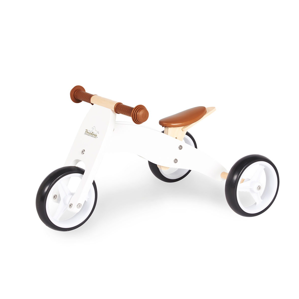 Pinolino Mini-Laufdreirad Charlie, weiß/natur