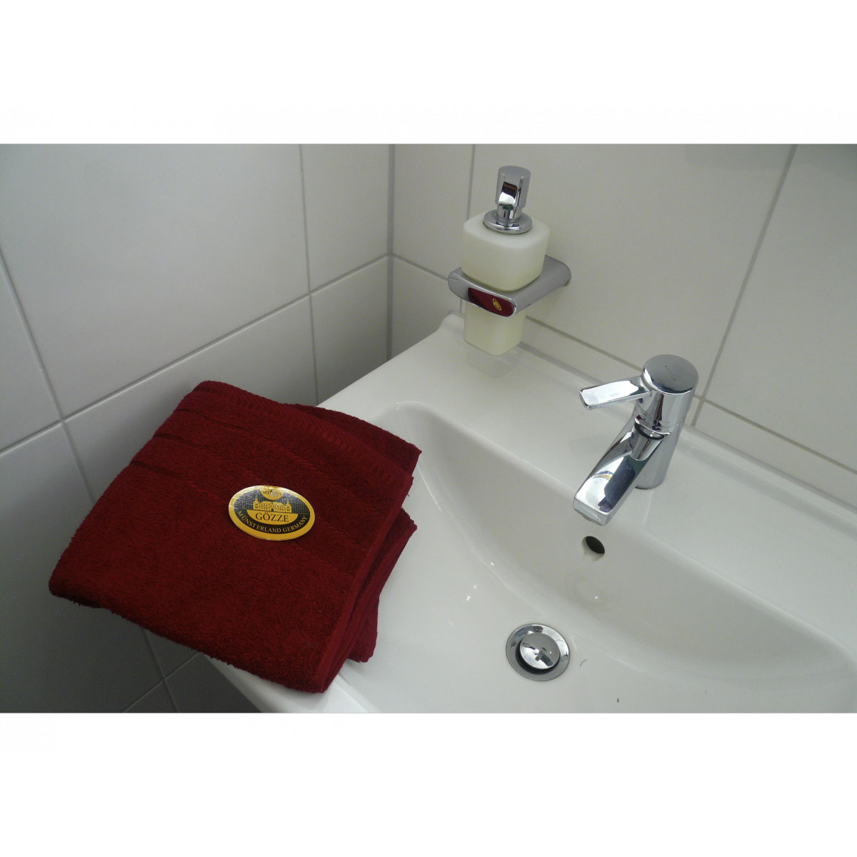 Handtuch Berlin bordeaux 50 x 100 cm