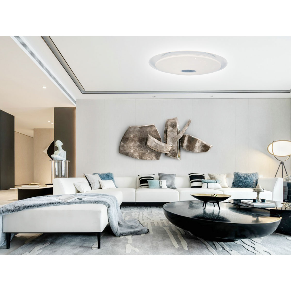 Flector LED-Deckenleuchte Space silber Bild 2