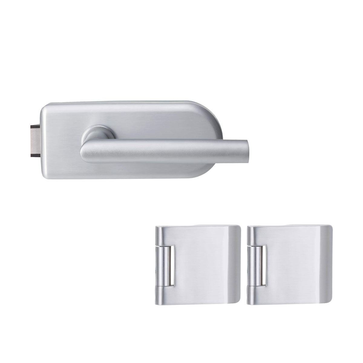 Novadoors Glastürbeschlag-Set SKS 62 Aluminium