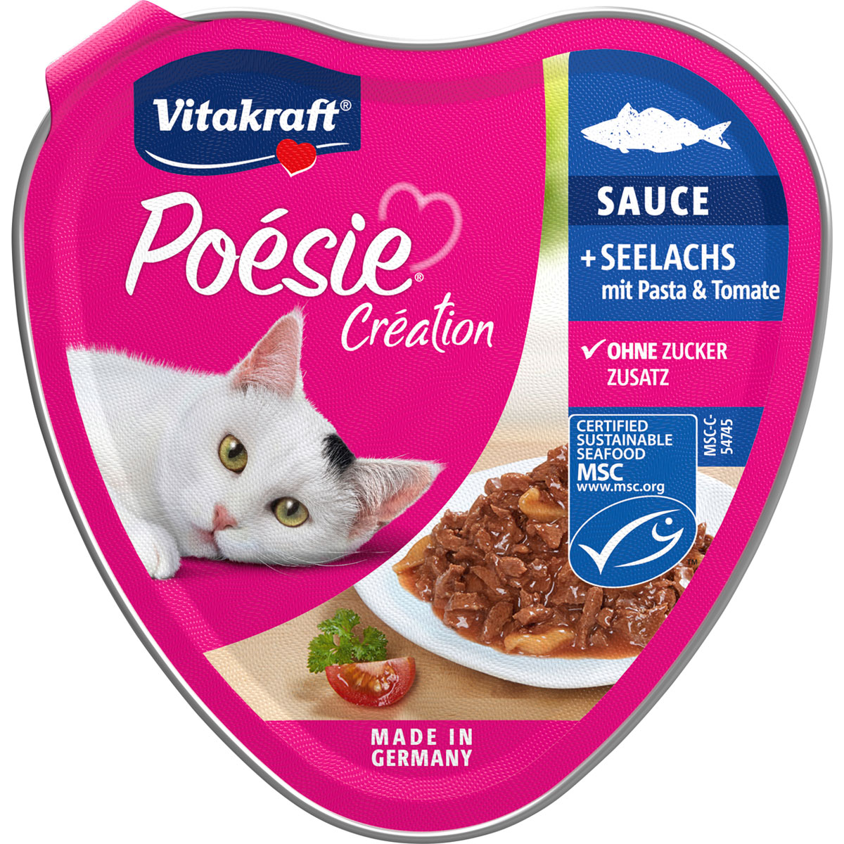Poésie Sauce Seelachs und Tomate 85g Schale