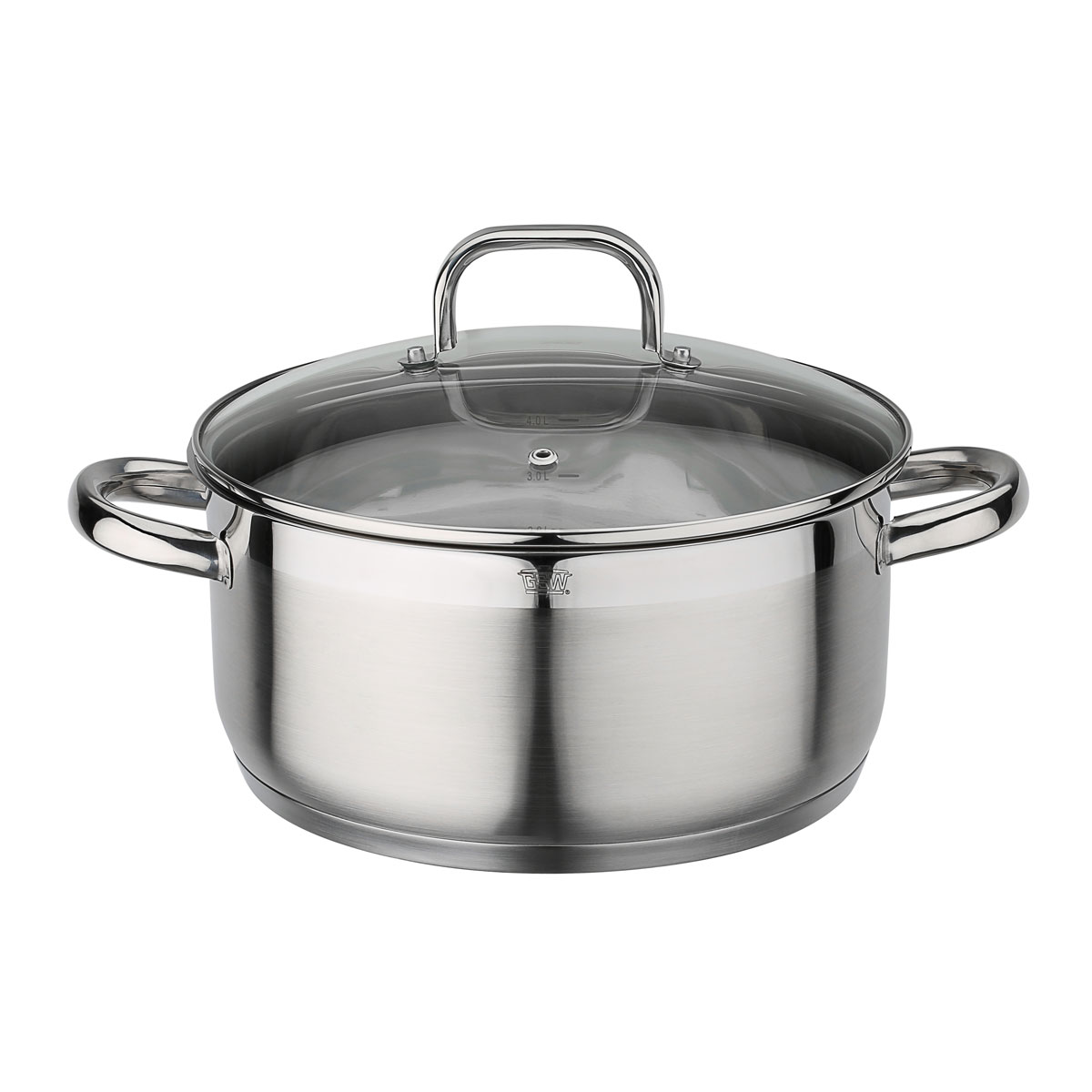 GSW Bratentopf FOGO mit Glasdeckel 24cm