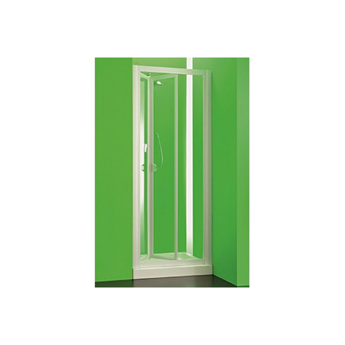 FORTE Nischendusche Klappsystem Domino 76 - 81 cm Duschwand Bild 4