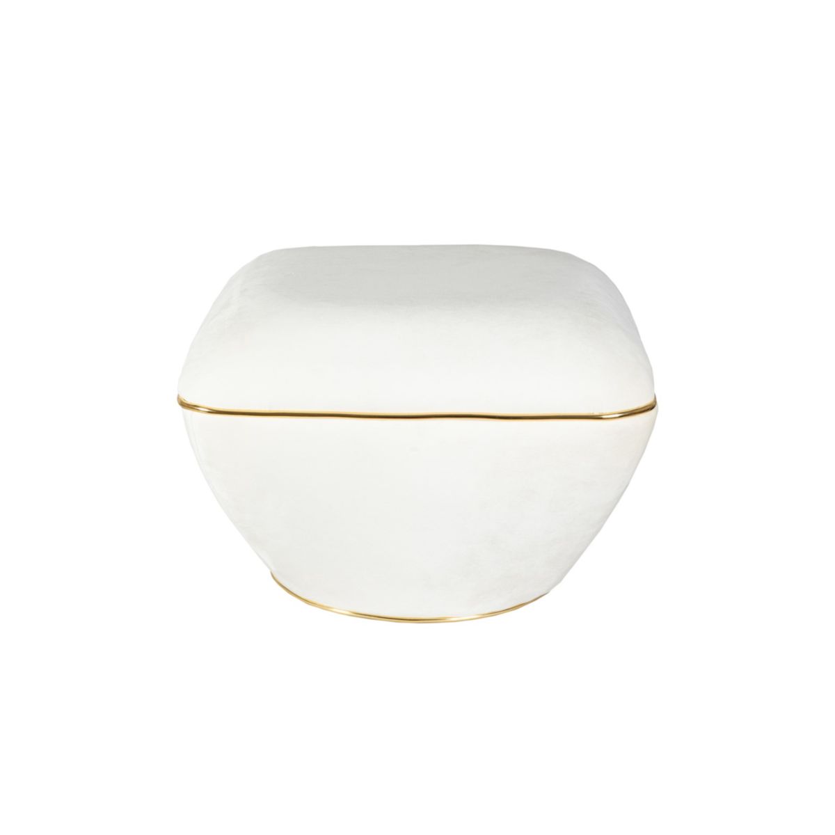 Kayoom Hocker Contessa 125 Elfenbein / Gold Bild 2